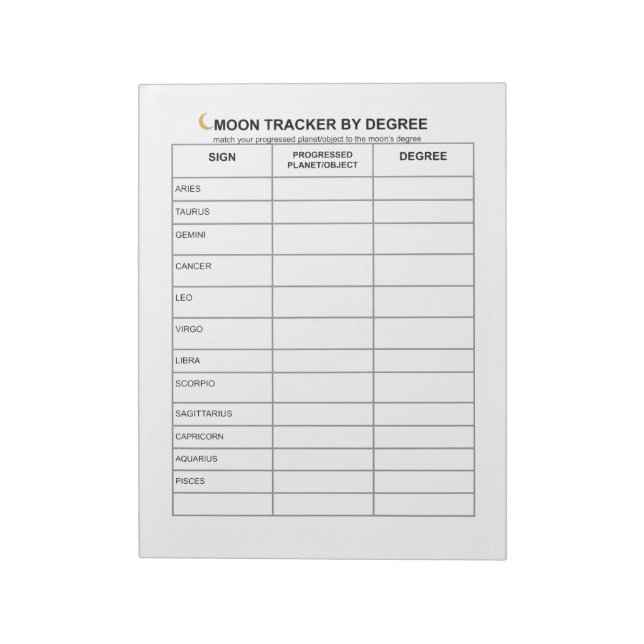 MONDVERFOLGER Notizblock (Rotiert)