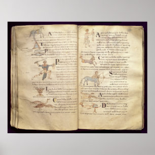 Mondweg über die Sternbilder Poster