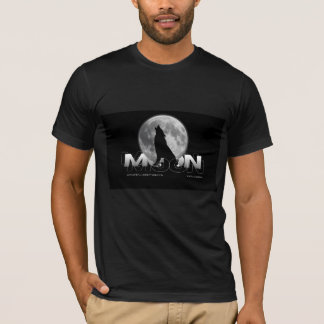 Mondwolf-Schwarz-T-Shirt T-Shirt