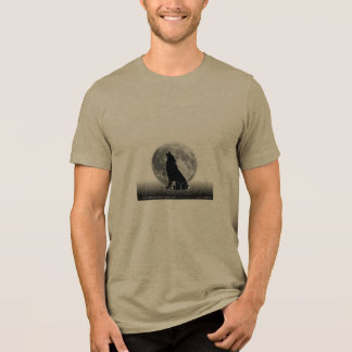 Mondwolf-T-Shirt – Mystische Vollmondnacht-Wolf  Tri-Blend Shirt
