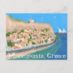 MONEMVASIA GRIECHENLAND Insel Art Reisen Postkarte