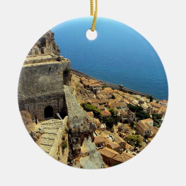 Monemvasia - Peloponnes Keramik Ornament (Vorne)