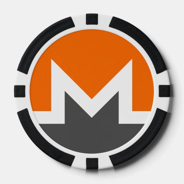 Monero Dark Poker Chip (Vorderseite)