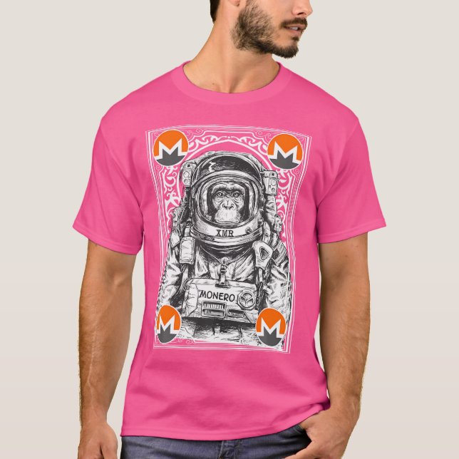 Monero Space Monkey T-Shirt (Vorderseite)