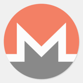 Monero (xmr) runder aufkleber