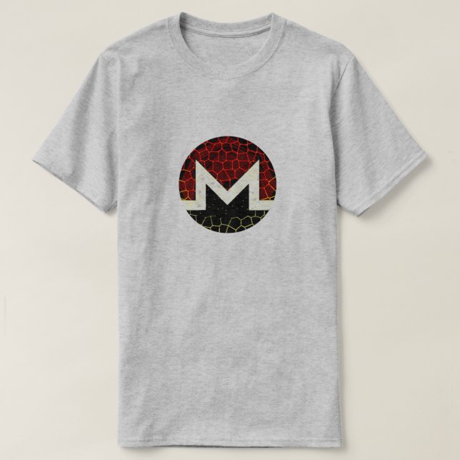 Monero (XMR) Schlüssel - geänderter Logo-T - Shirt (Design vorne)