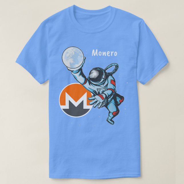 Monero XMR Space Man Astronaut Dunk Crypto Cryptoc T-Shirt (Design vorne)