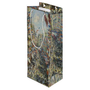 Monet 1878 Rue Montorgueil in Paris Geschenktüte Für Weinflaschen