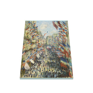 Monet 1878 Rue Montorgueil in Paris Leinwanddruck
