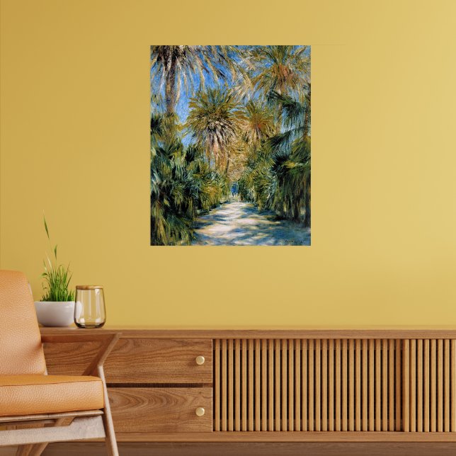 Monet - Algiers, der Garten von Essai Poster (Wohnzimmer 2)