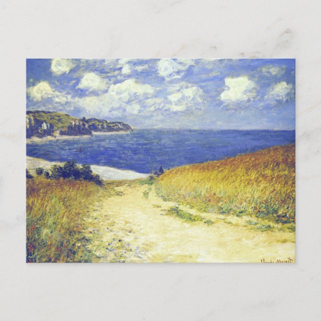 Monet - Alley Near Pourville, Postkarte (Vorderseite)