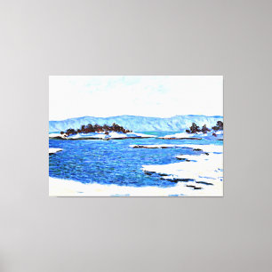 Monet - Am Rande von Christiana Fjord Leinwanddruck