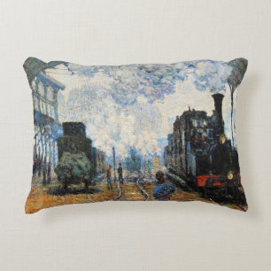 Monet - Ankunft des normannischen Zuges, Dekokissen
