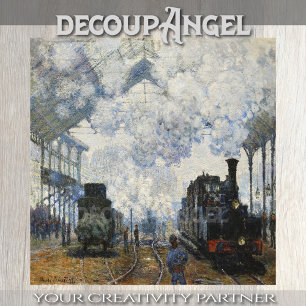 Monet - Anreise zur Normandie Bahn Entdeckungsreis Seidenpapier