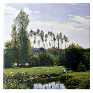 Monet - Ansicht in Rouelles Le Havre Fliese