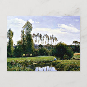 Monet - Ansicht in Rouelles Le Havre Postkarte