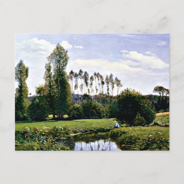 Monet - Ansicht in Rouelles Le Havre Postkarte (Vorderseite)