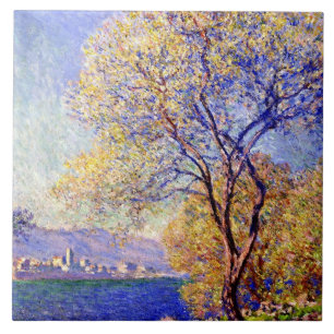 Monet - Antibes aus den Salis Gardens gesehen, Fliese