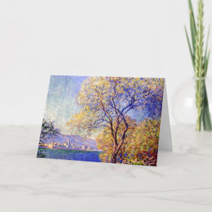 Monet, Antibes vom Salis Garden aus gesehen Karte