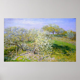 Monet - Apfelbäume in Blüte 1873 Poster