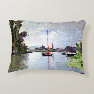 Monet - Argenteuil, aus dem kleinen Arm der Seine Dekokissen