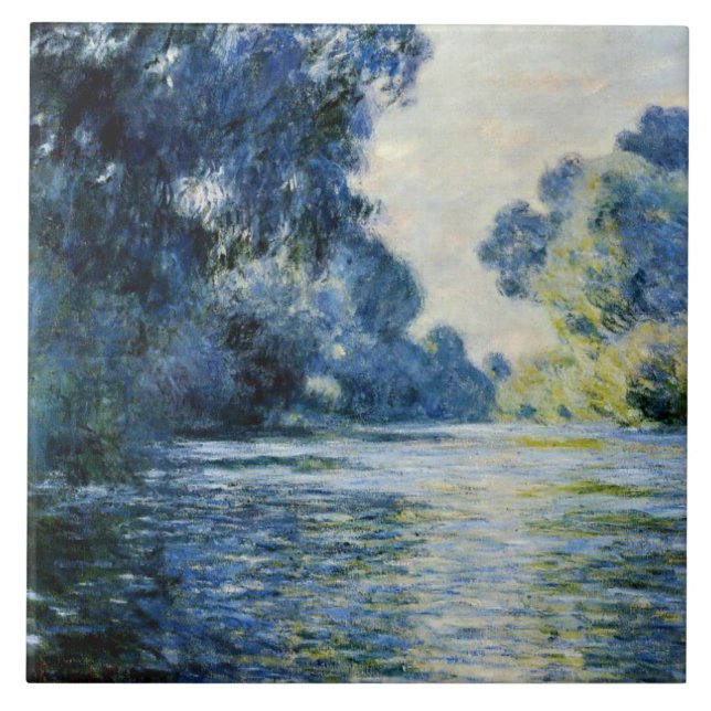Monet - Arm der Seine in Giverney, Fliese (Vorderseite)