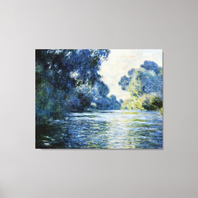 Monet - Arm der Seine in Giverney, Leinwanddruck (Vorderseite)