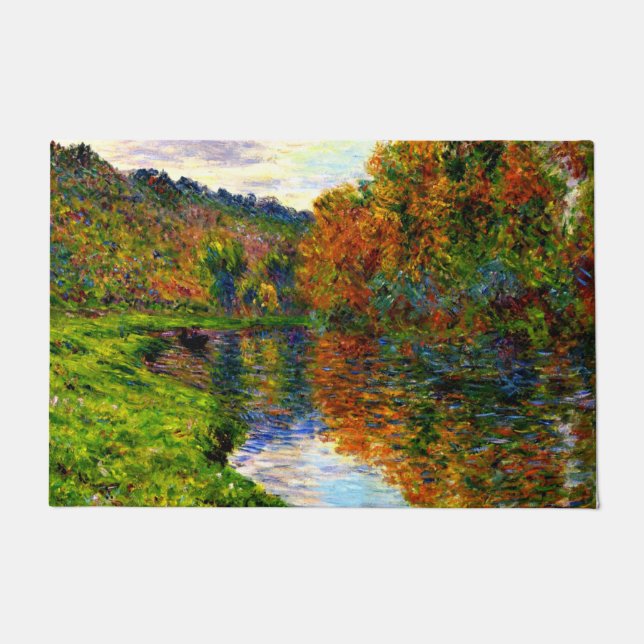 Monet - Arm des Jeufosse, Herbst, Fußmatte (Vorderseite)