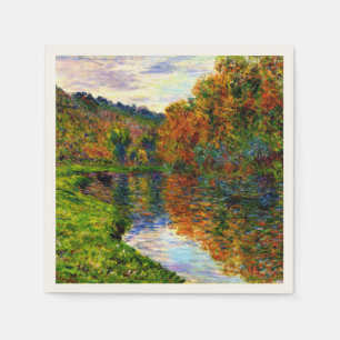 Monet - Arm des Jeufosse, Herbst, Serviette