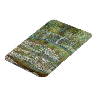 Monet Art Bridge über einem Teich der Wasserläufe Magnet