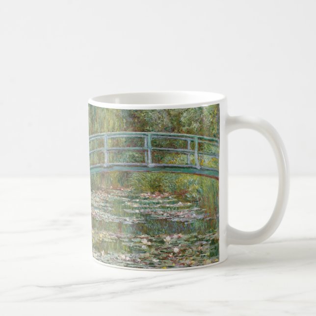 Monet Art Bridge über einem Teich der Wasserläufe Tasse (Rechts)