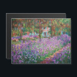 Monet - Artist's Garden at Giverny Magnetic Card Magnetkarte<br><div class="desc">The Artist's Garden at Giverny / Le Jardin de l'artiste a Giverny - Claude Monet,  1900</div>