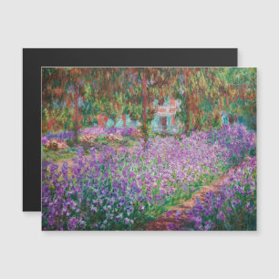 Monet - Artist's Garden at Giverny Magnetic Card Magnetkarte