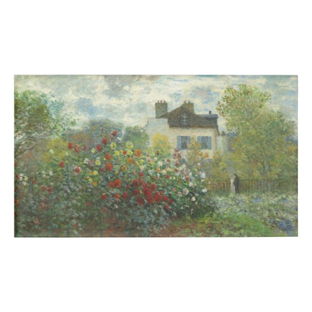 Monet Artists Garden in Argentinien Namenschild (Vorderseite)