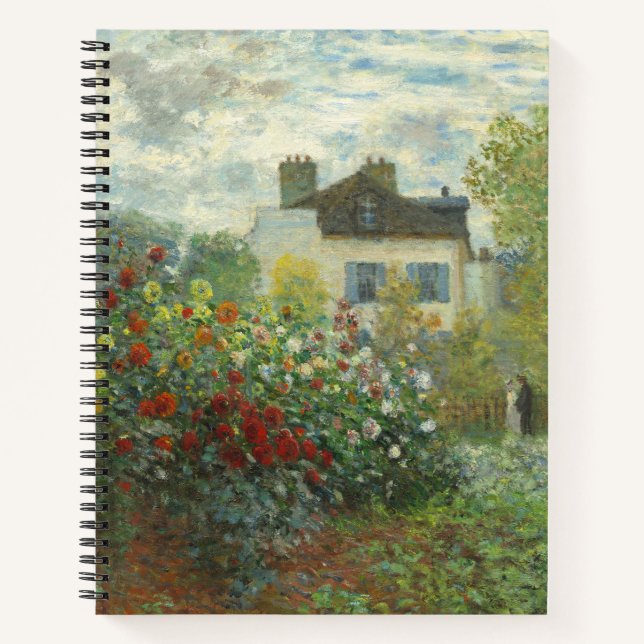 Monet Artists Garden in Argentinien Notizbuch (Vorderseite)
