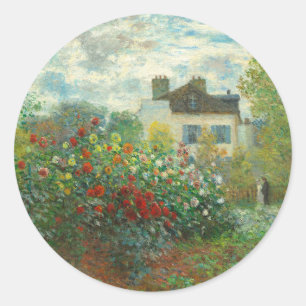 Monet Artists Garden in Argentinien Runder Aufkleber