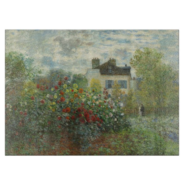 Monet Artists Garden in Argentinien Schneidebrett (Vorderseite)