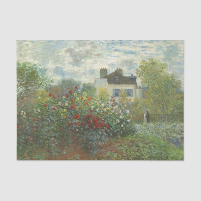 Monet Artists Garden in Argentinien Seidenpapier (Vorderseite)