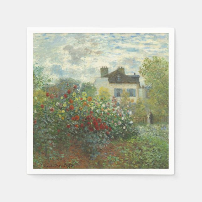 Monet Artists Garden in Argentinien Serviette (Vorderseite)