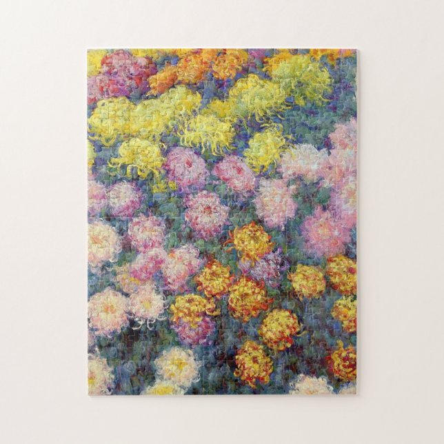 Monet - Bed of Chrysanthemums Puzzle (Vertikal)