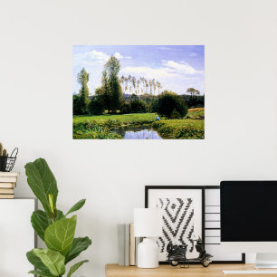 Monet-Blick auf Rouelles Le Havre Poster