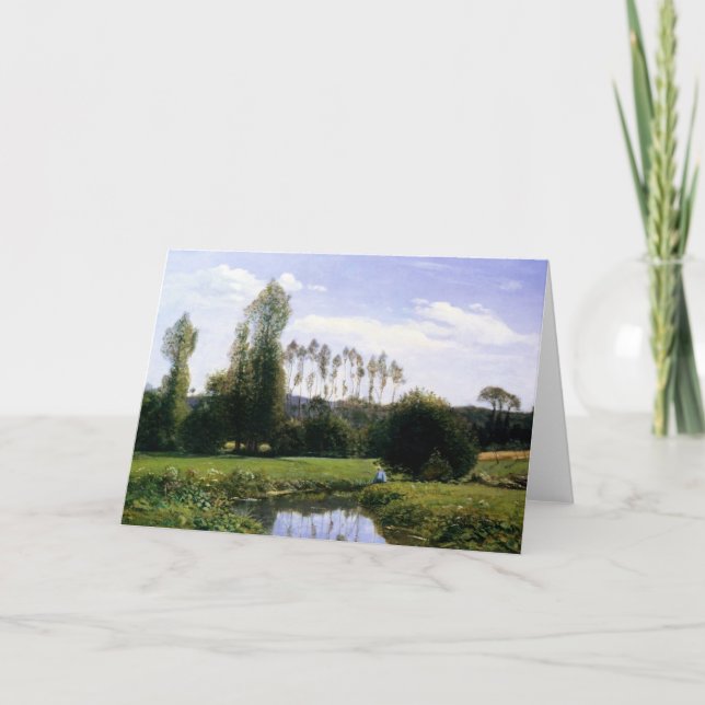 Monet - Blick auf Rouelles Le Havre, schöne Kunst, Karte (Vorderseite)