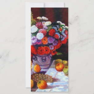 Monet-Blume und Fruchtkarte
