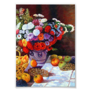 Monet Blume und Obst Fotodruck