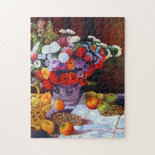 Monet Blume und Obst Puzzle (Vertikal)