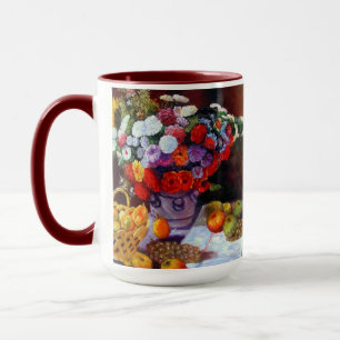 Monet Blume und Obst Tasse