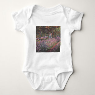 Monet-Blumen Künstlergarten Giverny Reben Kunst Baby Strampler
