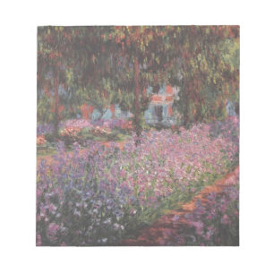 Monet-Blumen Künstlergarten Giverny Reben Kunst Notizblock