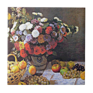 Monet - Blumen und Früchte Fliese