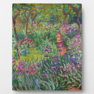 monet Blumen vintage die-Schwertlilie-Garten-in-Gi Fotoplatte